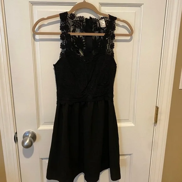 h&m black dress lace Cassidy Merino Wool Turtleneck Mini Dress – Krista K Boutique main image 0